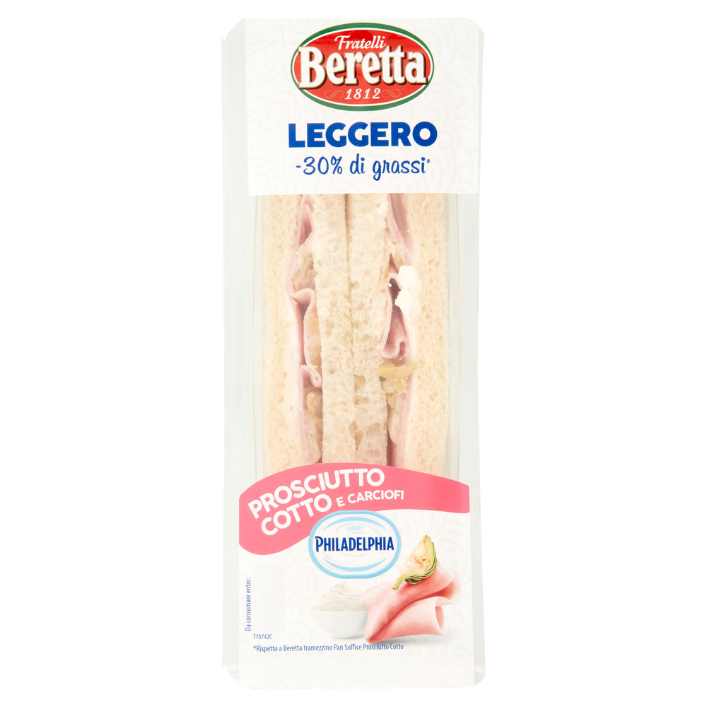 TRAMEZZINI BERETTA PIÙ COTTO, CARCIOFI E PHILADELPHIA G 130 - 1