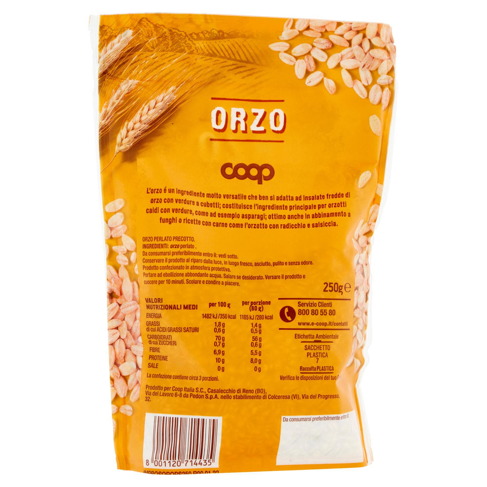 ORZO RAPIDA COTTURA 10 MINUTI COOP DOYPACK G 250 - 1