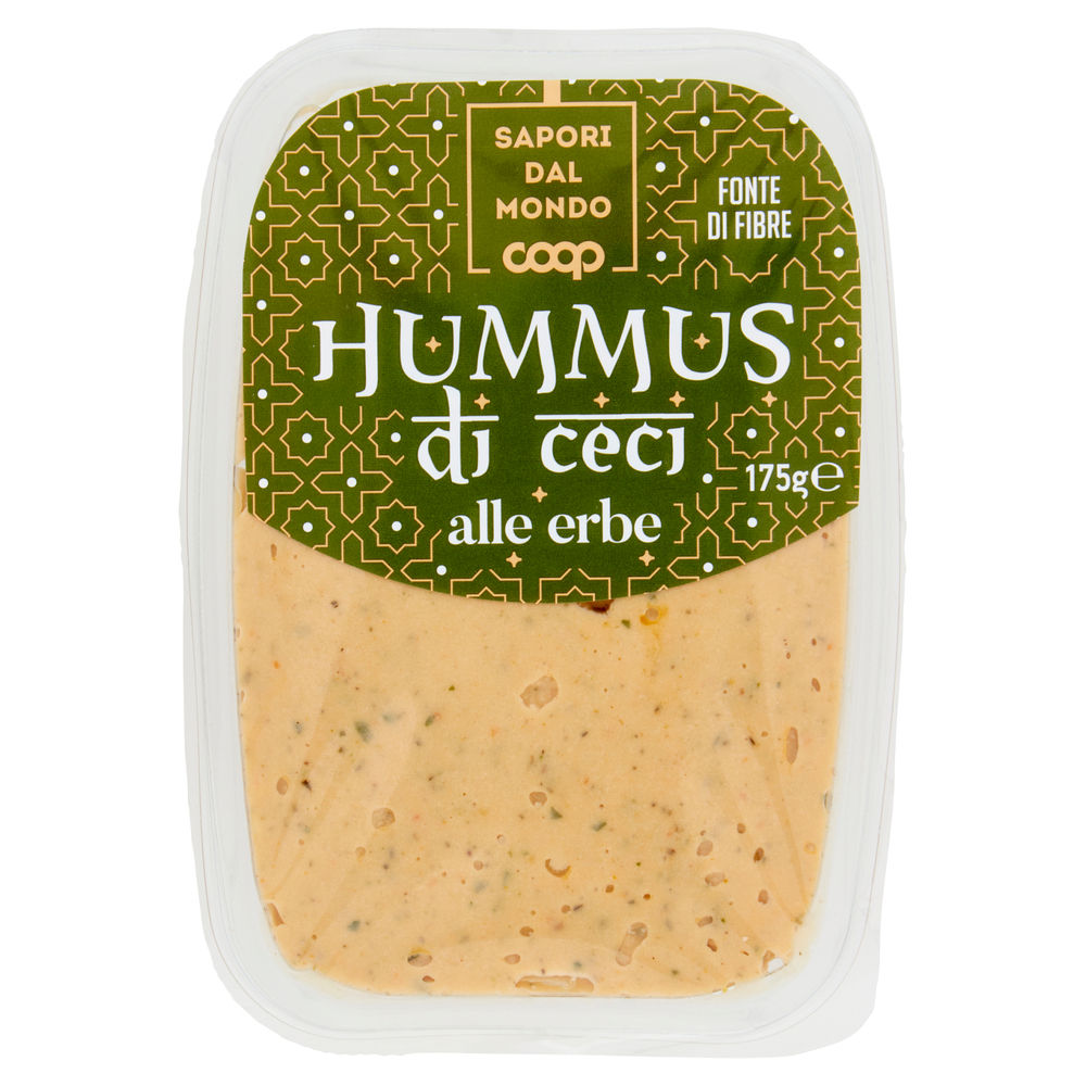 Hummus di ceci alle erbe sapori dal mondo coop g 175