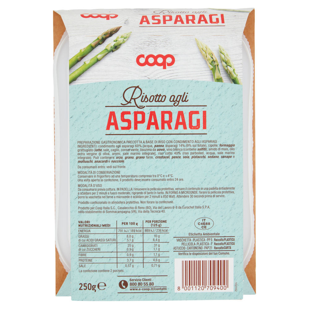 RISOTTO AGLI  ASPARAGI COOP G 250 - 1