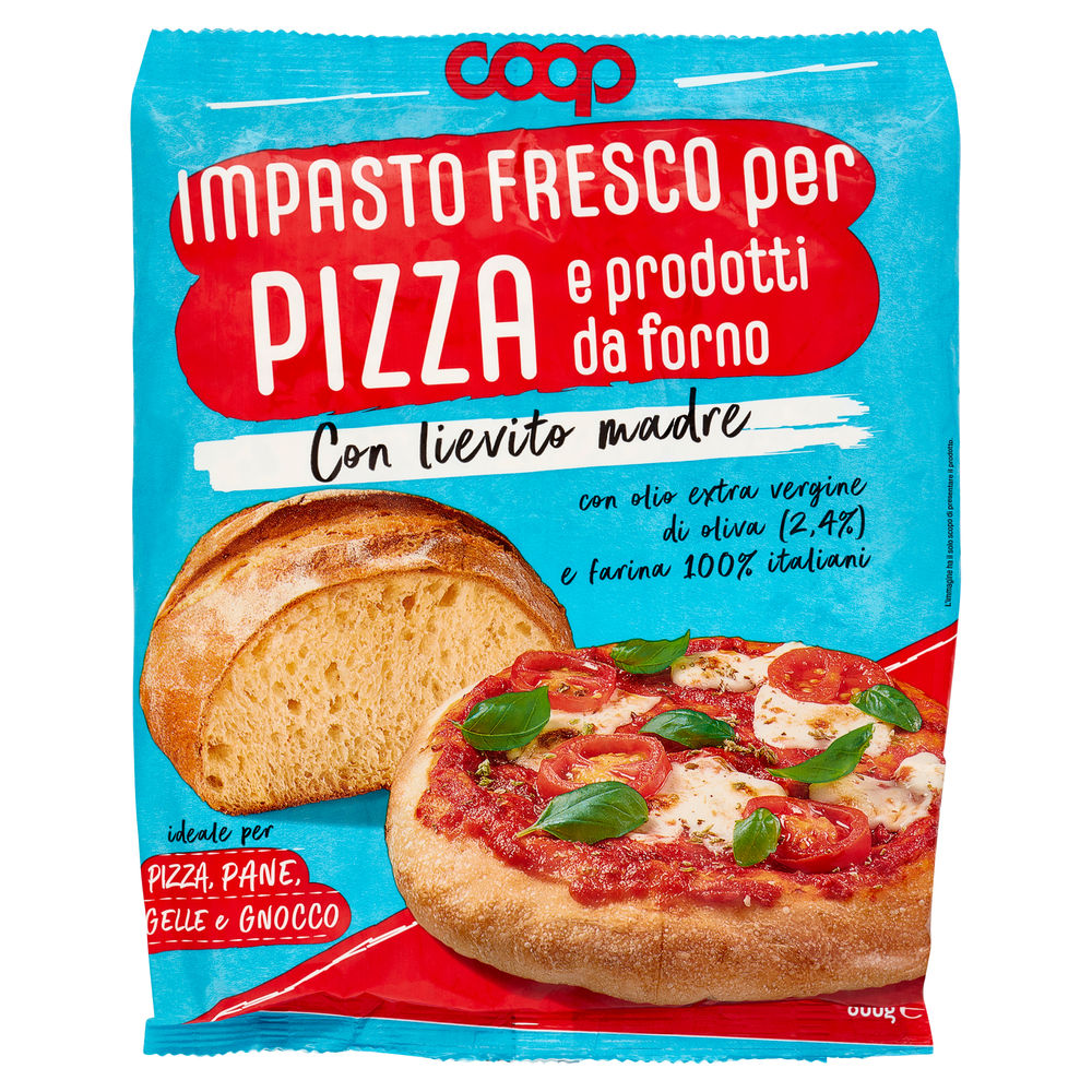 Impasto fresco per pizza e prodotti da forno coop g 800