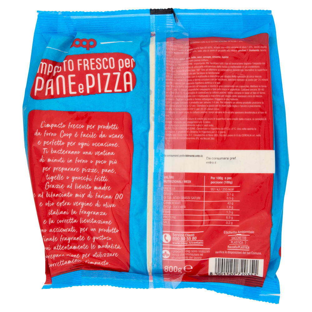 IMPASTO FRESCO PER PIZZA E PRODOTTI DA FORNO COOP G 800 - 6
