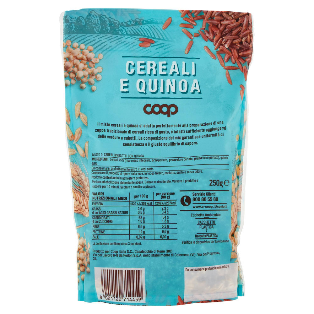 CEREALI E QUINOA RAPIDA COTTURA 10 MINUTI COOP DOYPACK G 250 - 1