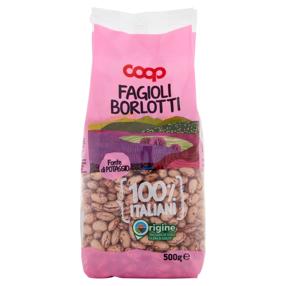 Fagioli borlotti 100% italia coop sh g 500