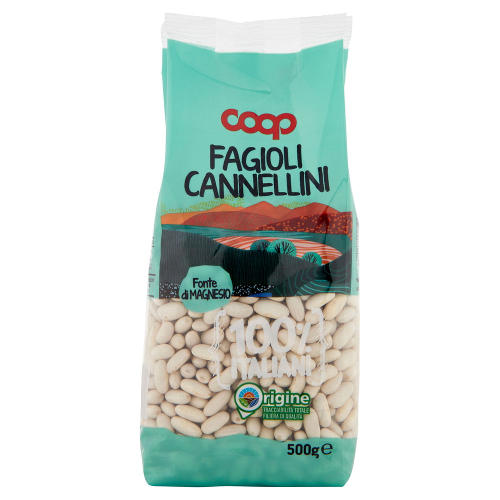 Fagioli cannellini 100% italia coop sh g 500