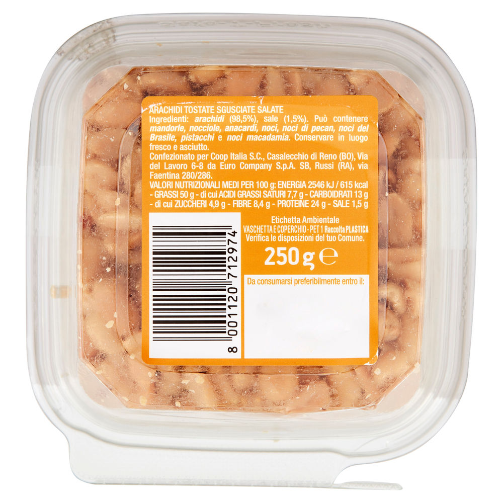 ARACHIDI SGUSCIATE TOSTATE SALATE EPPI AUAR COOP VH G 250 - 3