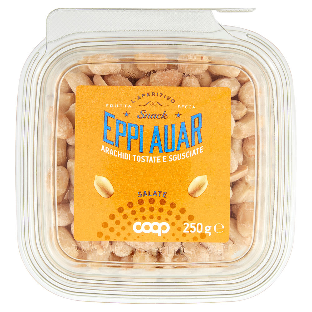 ARACHIDI SGUSCIATE TOSTATE SALATE EPPI AUAR COOP VH G 250 - 1