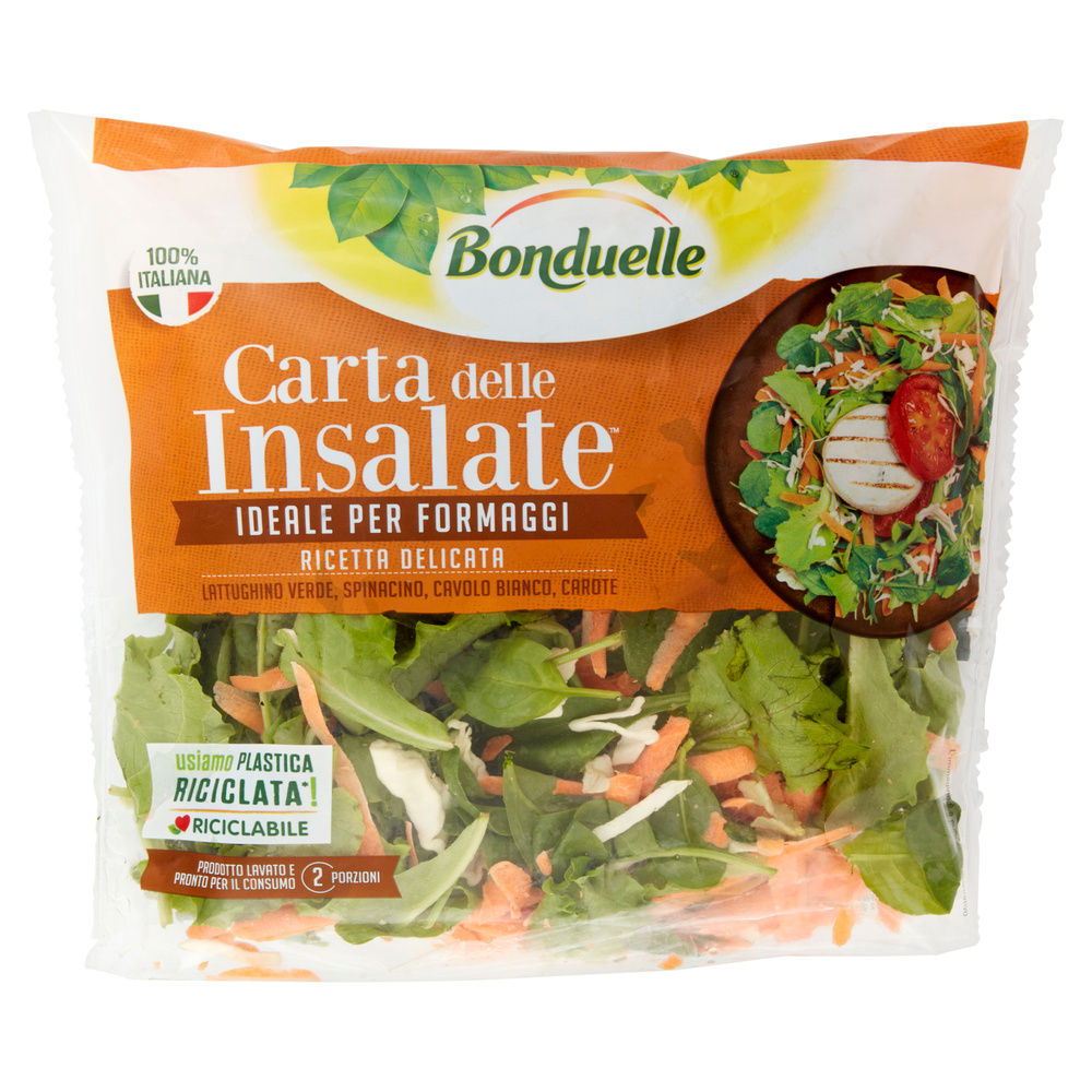 DELICATA CARTA DELLE INSALATE PER INSALATONE BONDUELLE IT I^ BUSTA G 120 - 3