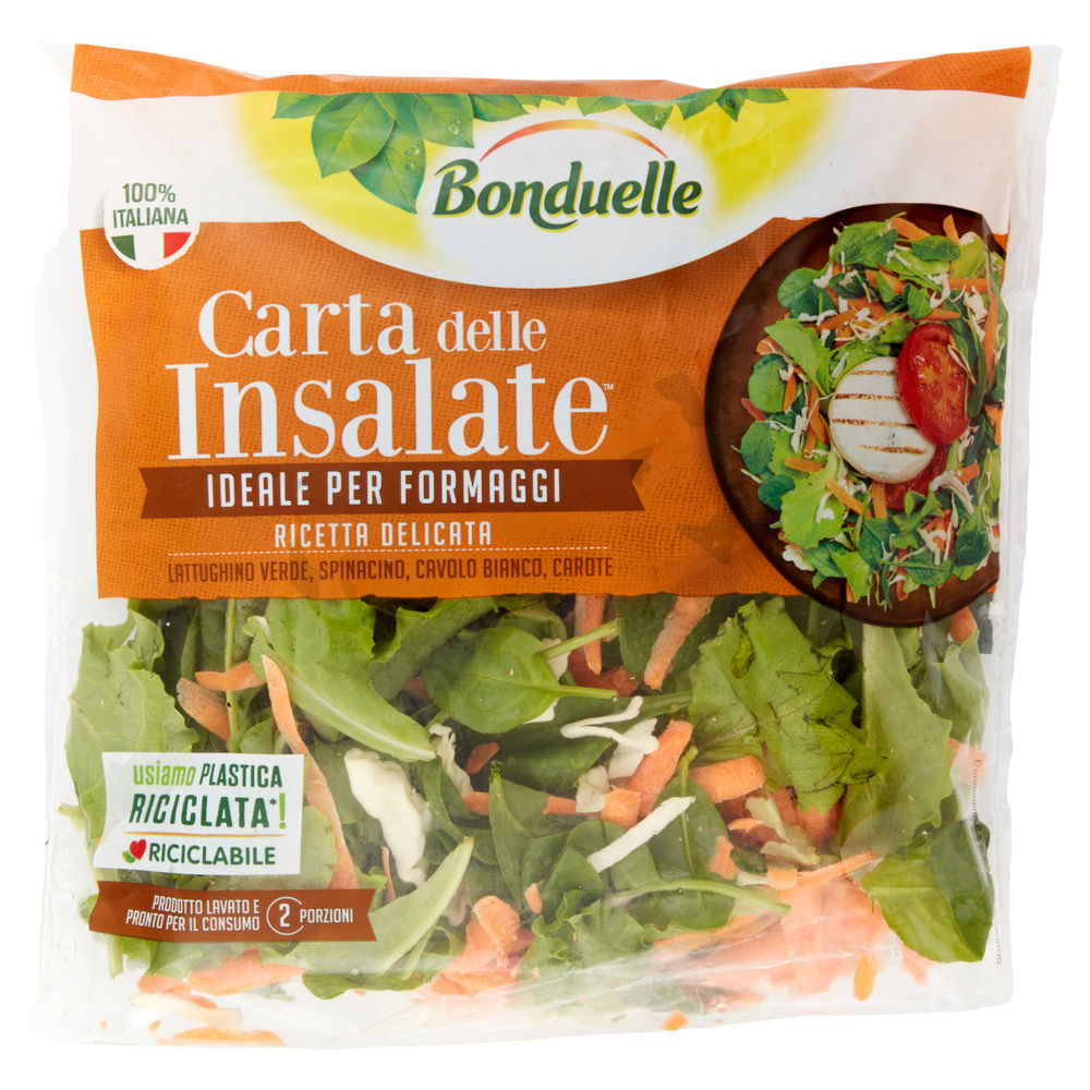 DELICATA CARTA DELLE INSALATE PER INSALATONE BONDUELLE IT I^ BUSTA G 120 - 2