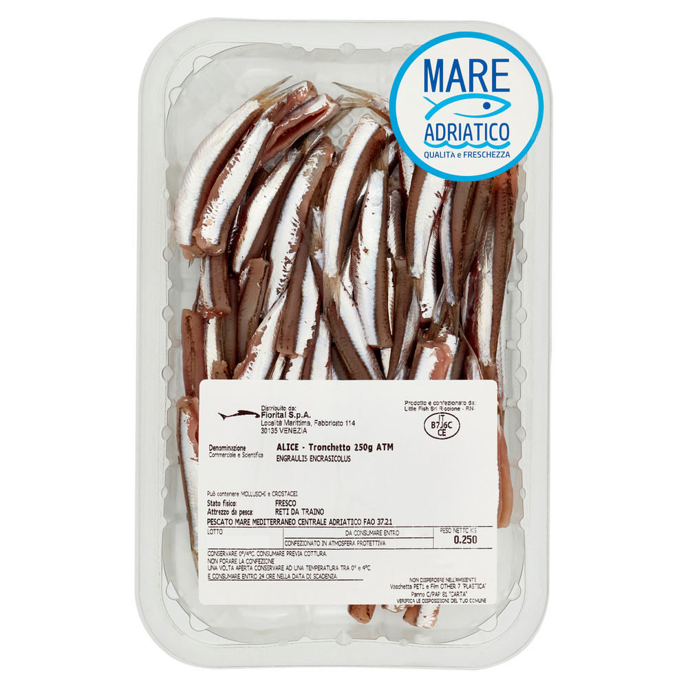 TRONCHETTI DI ALICI MAR ADRIATICO PF 250 G ATP - 0