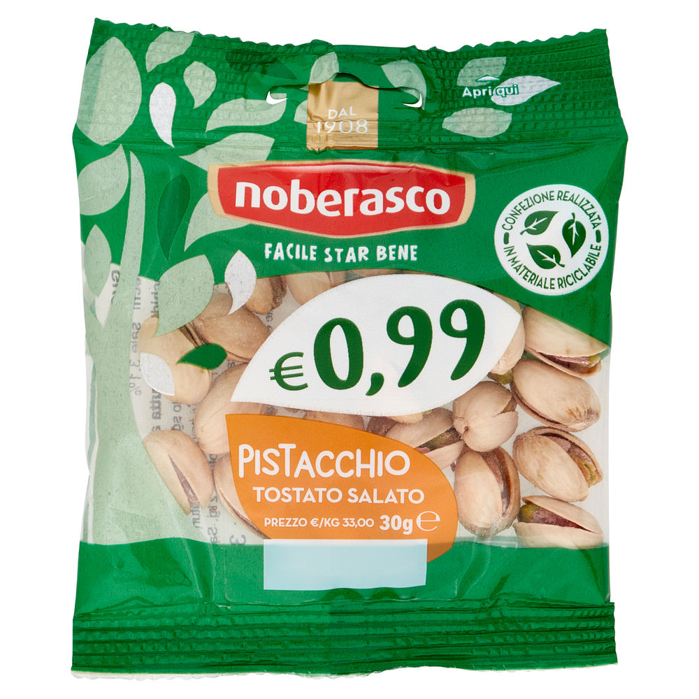 0,99 PISTACCHI TOSTATI SALATI BS G 30 - 0