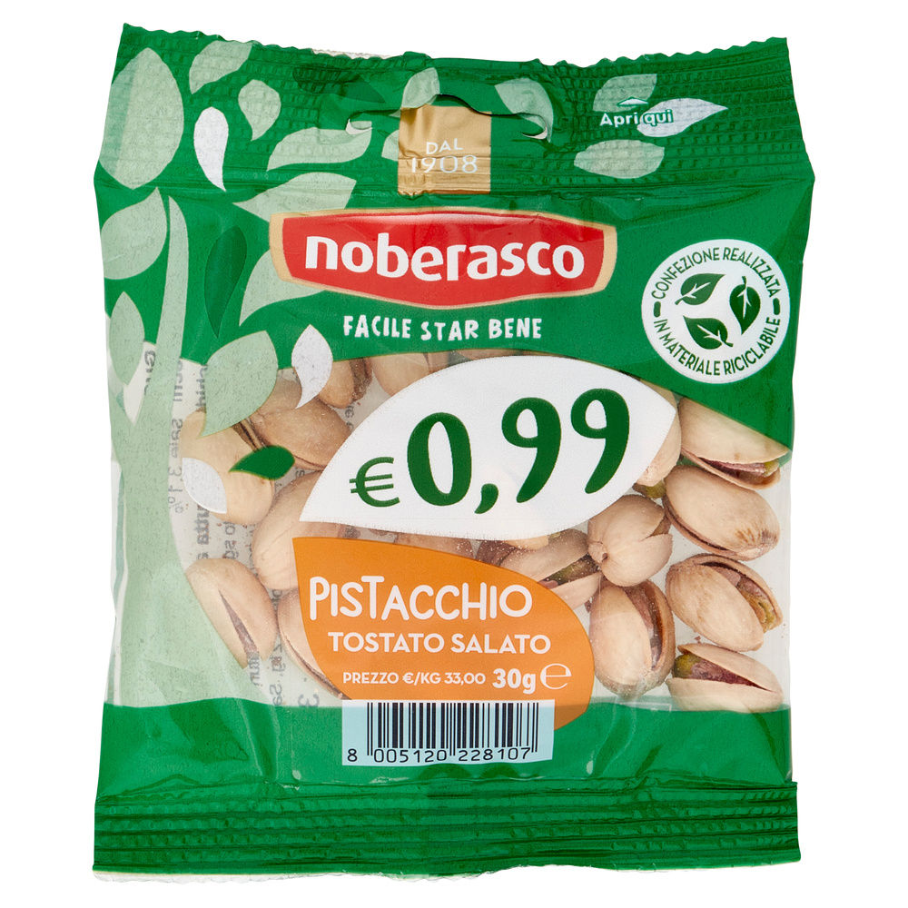 0,99 PISTACCHI TOSTATI SALATI BS G 30 - 3
