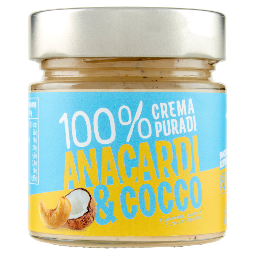 CREMA PURA 100% ANACARDI E COCCO VASO G 175 - 3