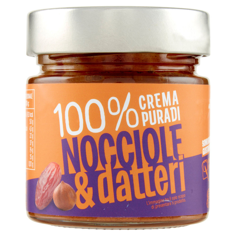 CREMA PURA 100% NOCCIOLA E DATTERI VASO G 175 - 3