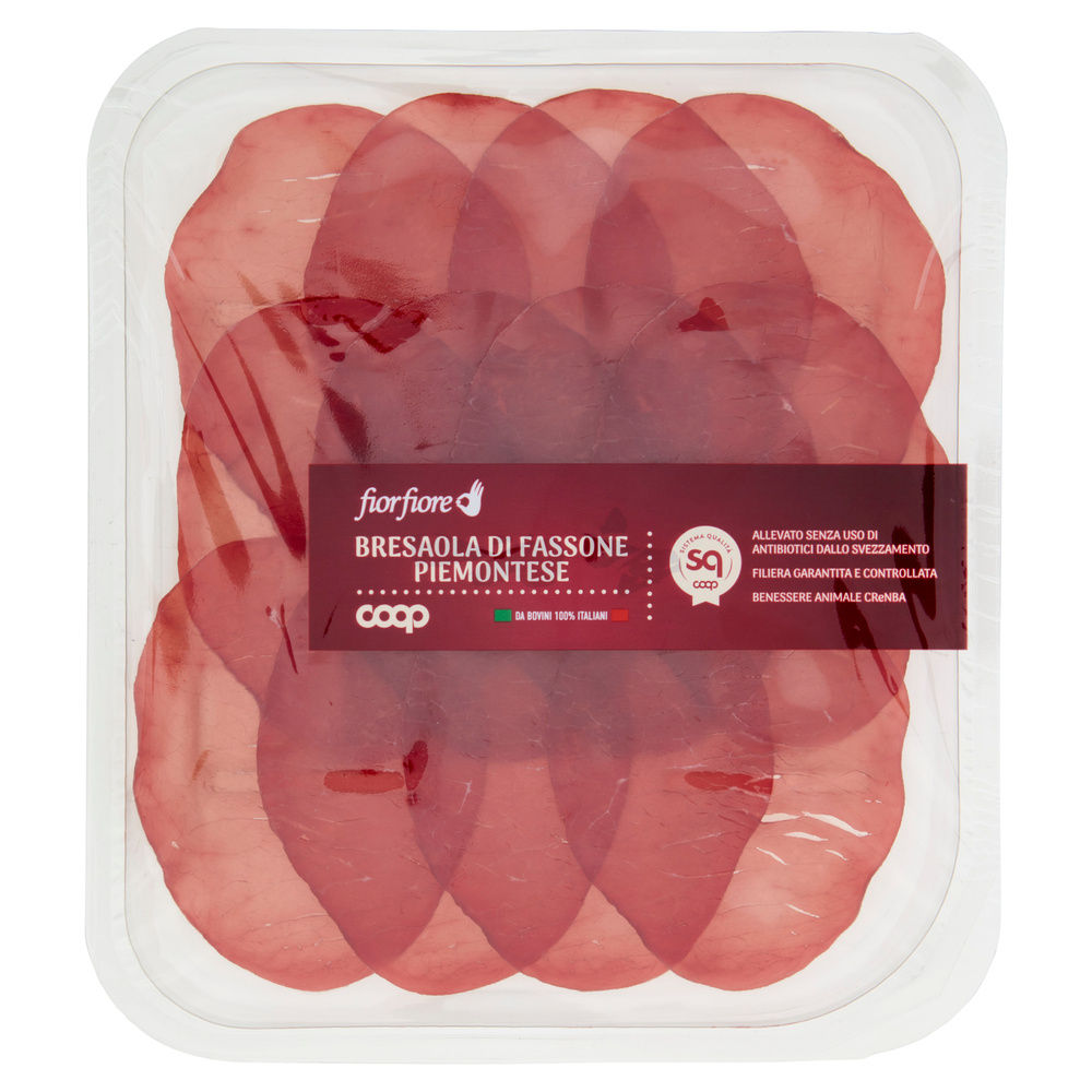 BRESAOLA DI FASSONE PIEMONTESE FIOR FIORE COOP G 90 - 2