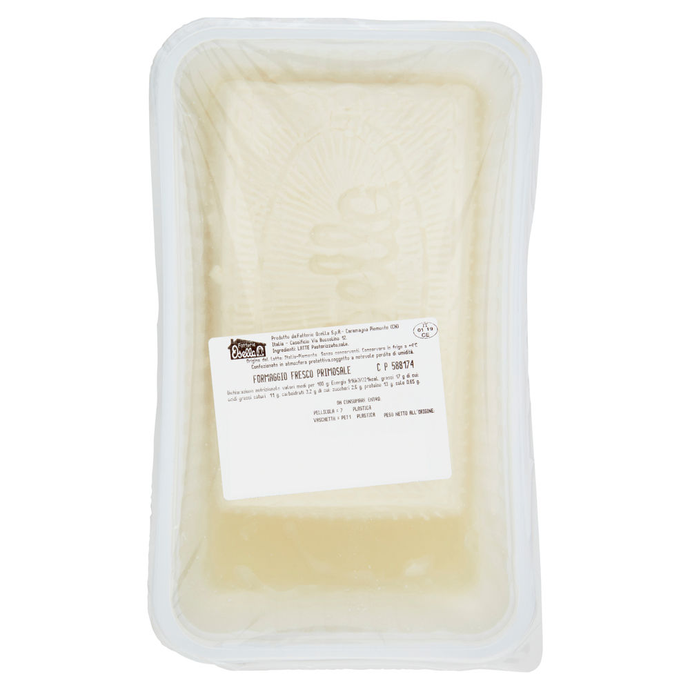 Formaggio primosale osella incarto kg 1,240 ca