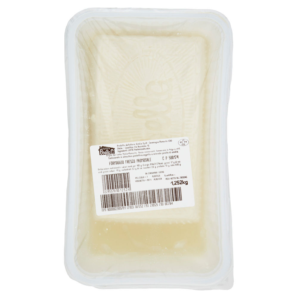 FORMAGGIO PRIMOSALE OSELLA INCARTO KG 1,240 CA - 6