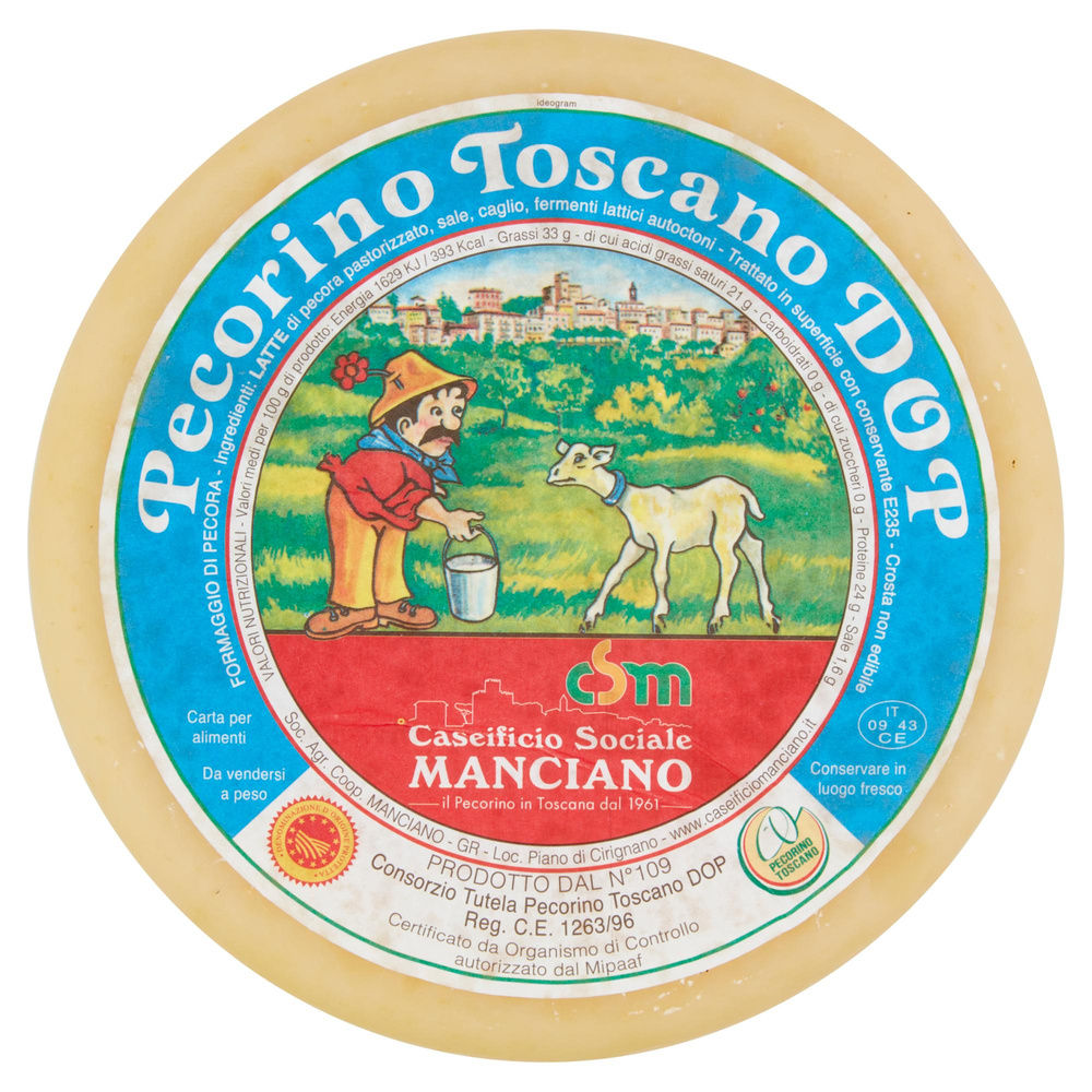 PECORINO TOSCANO DOP MANCIANO SF 1,8 KG CA - 6