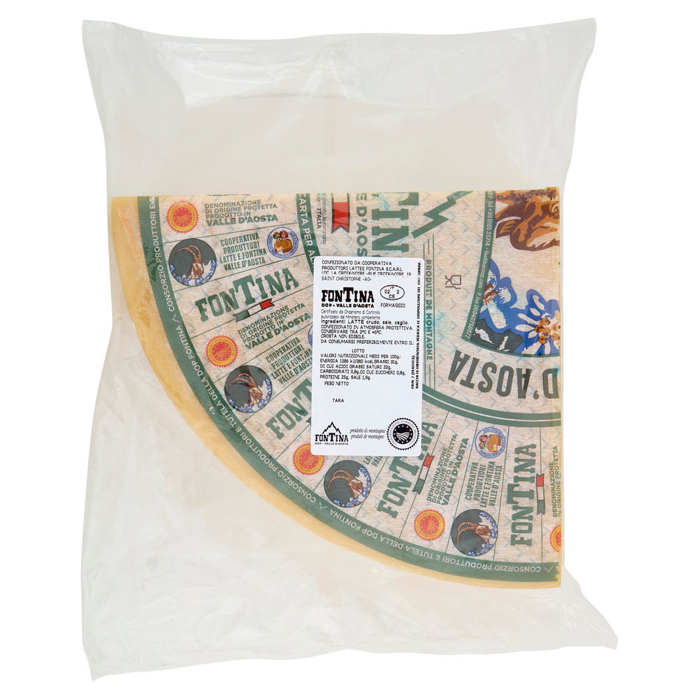 Fontina dop classica prod.ri latte fontina 1/4 sv 2 kg ca