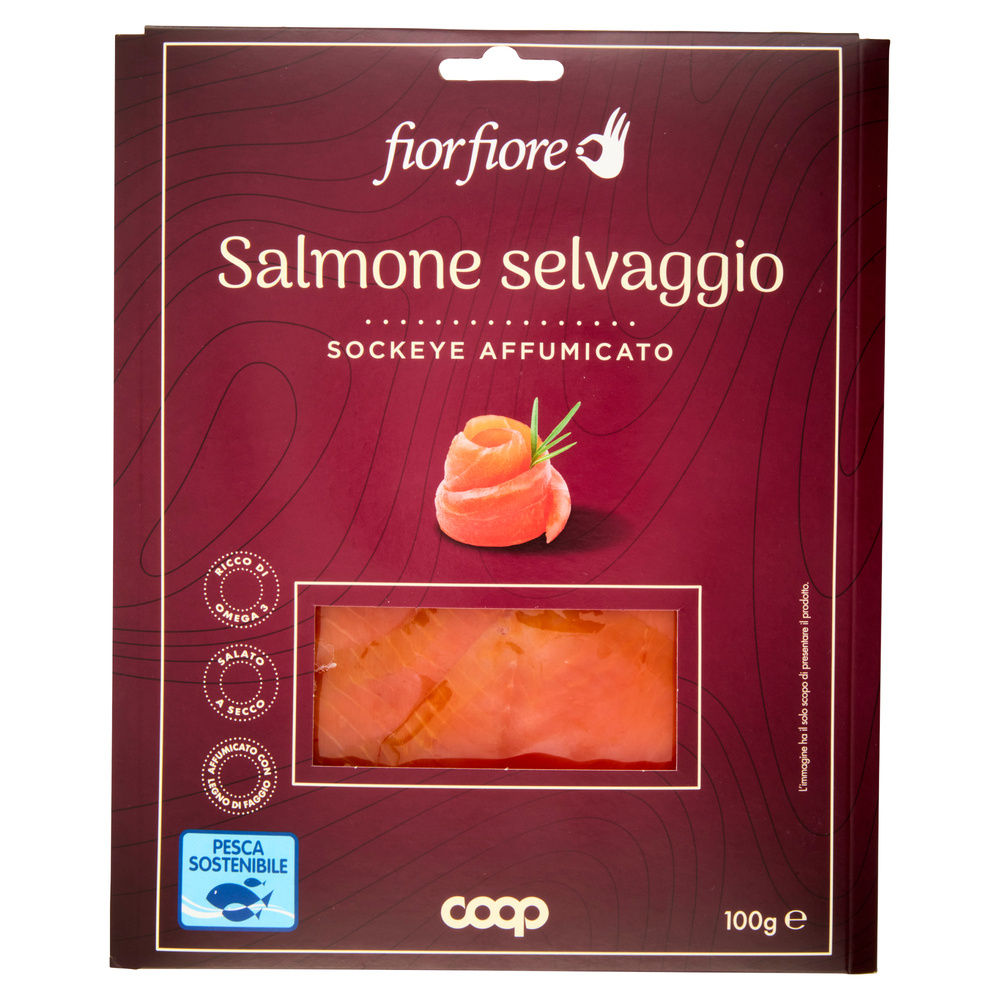 SALMONE SELVAGGIO SOCKEYE AFFUMICATO FIOR FIORE COOP SV  G 100 - 11