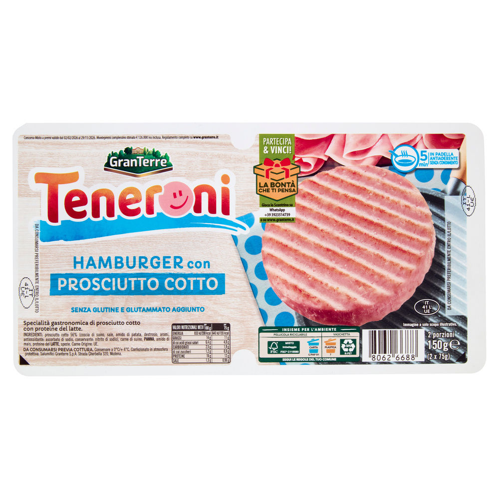 TENERONI DI PROSCIUTTO COTTO "L'ORIGINALE" CASA MODENA PZ 2 G 150 - 8