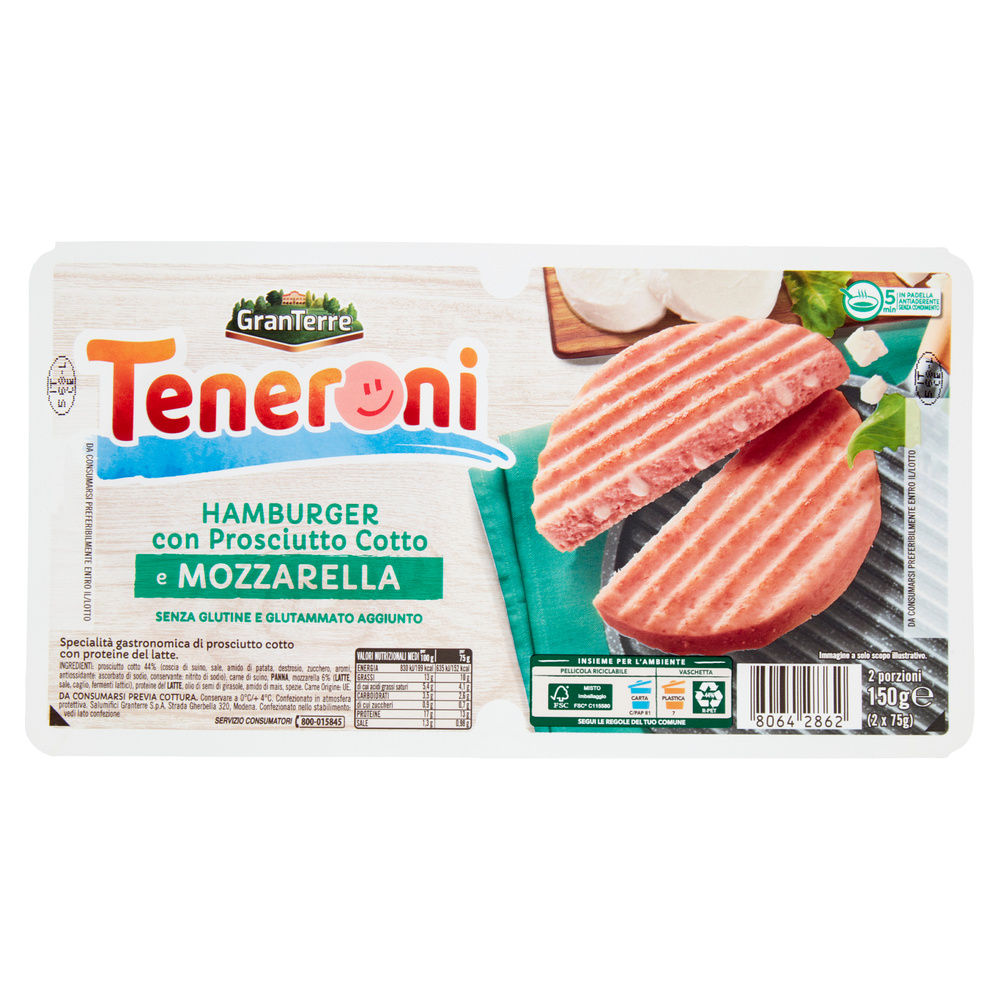 TENERONI DI PROSCIUTTO COTTO ALLA MOZZARELLA CASA MODENA PZ 2 G 150 - 2