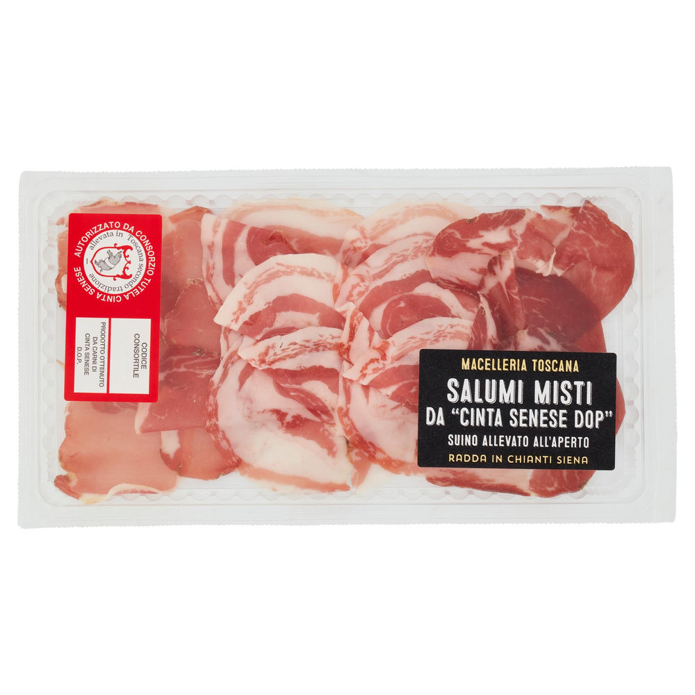 SALUMI DA CINTA SENESE DOP (SALAME,PANCETTA,LOMBO) MACELL.TOSCANA T.A. G 90 CA - 6