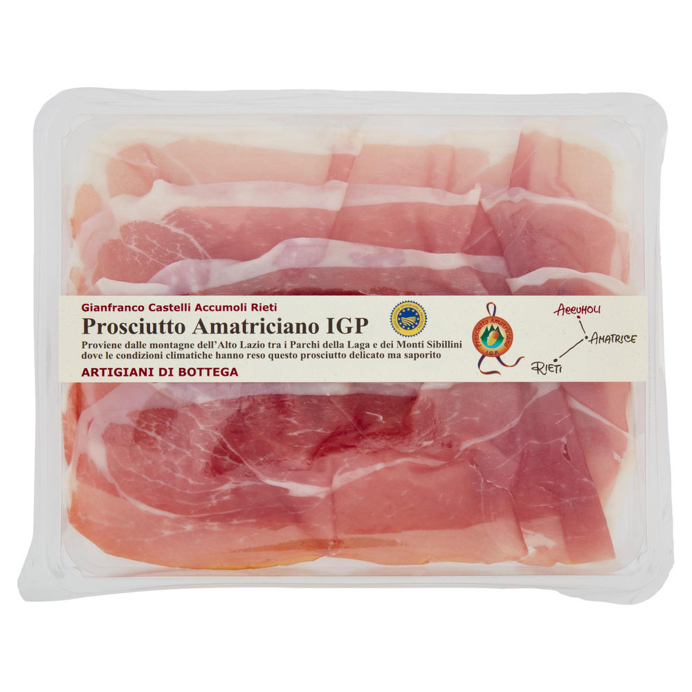 PROSCIUTTO AMATRICIANO IGP ARTIGIANI DI BOTTEGA VASCHETTA GR 100 - 6