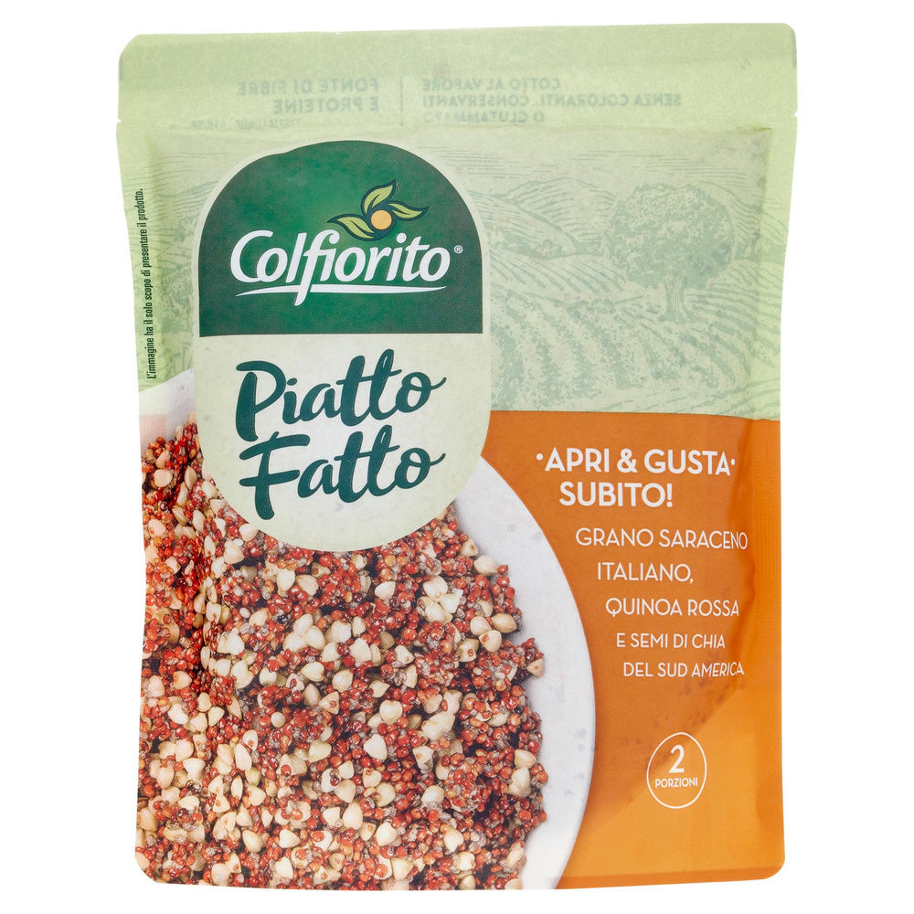 GRANO SARACENO, QUINOA ROSSA, SEMI DI CHIA PIATTO FATTO FERTITECNICA SH G 250 - 3