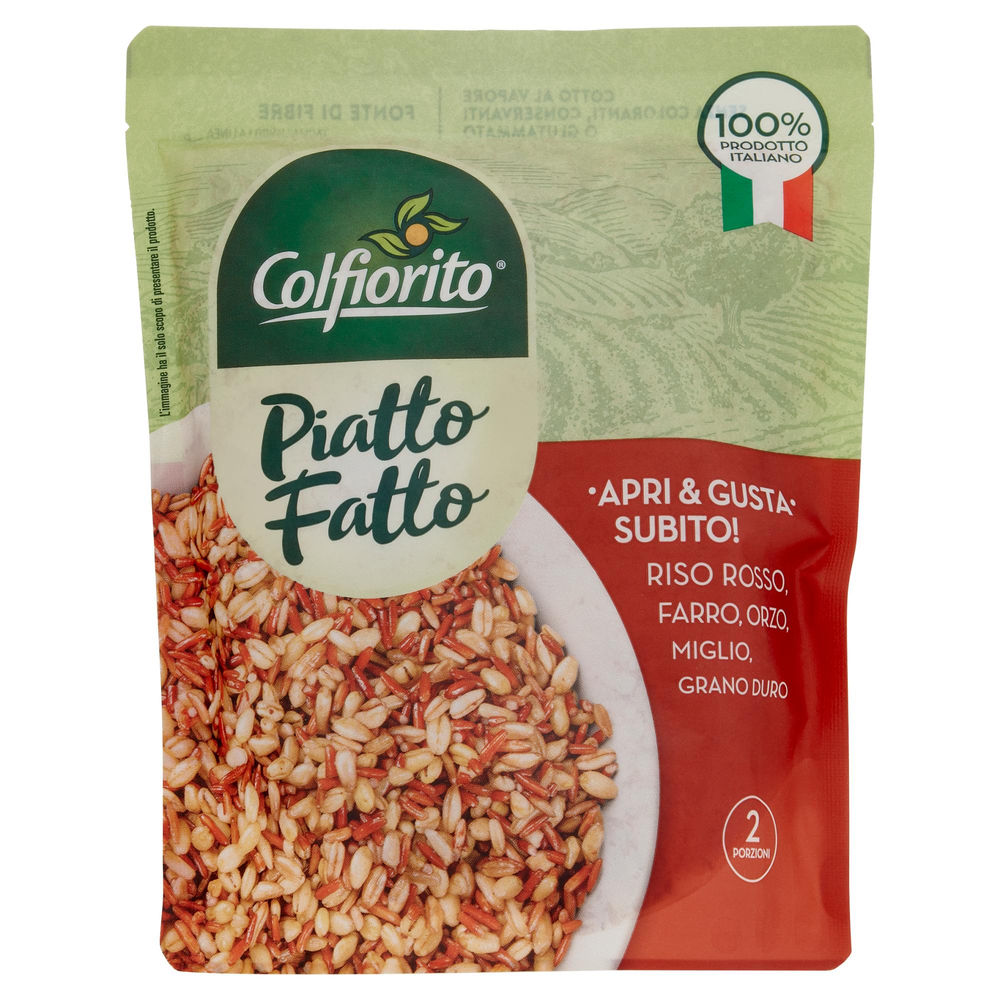 Riso rosso, orzo, farro, miglio e kamut piatto fatto fertitecnica sh g 250