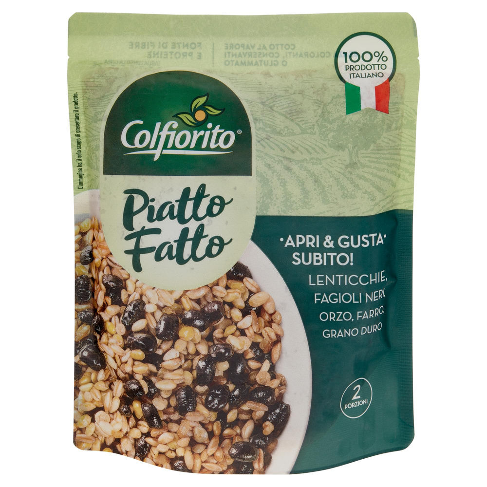 ORZO, FARRO,FAGIOLI NERI, LENTICCHIE E KAMUT PIATTO FATTO  FERTITECNICA SH G 250 - 2