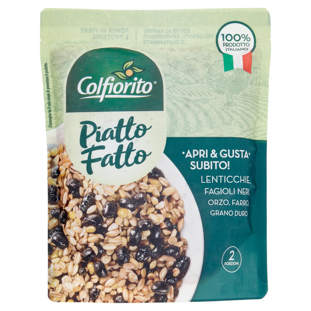 ORZO, FARRO,FAGIOLI NERI, LENTICCHIE E KAMUT PIATTO FATTO  FERTITECNICA SH G 250 - 3