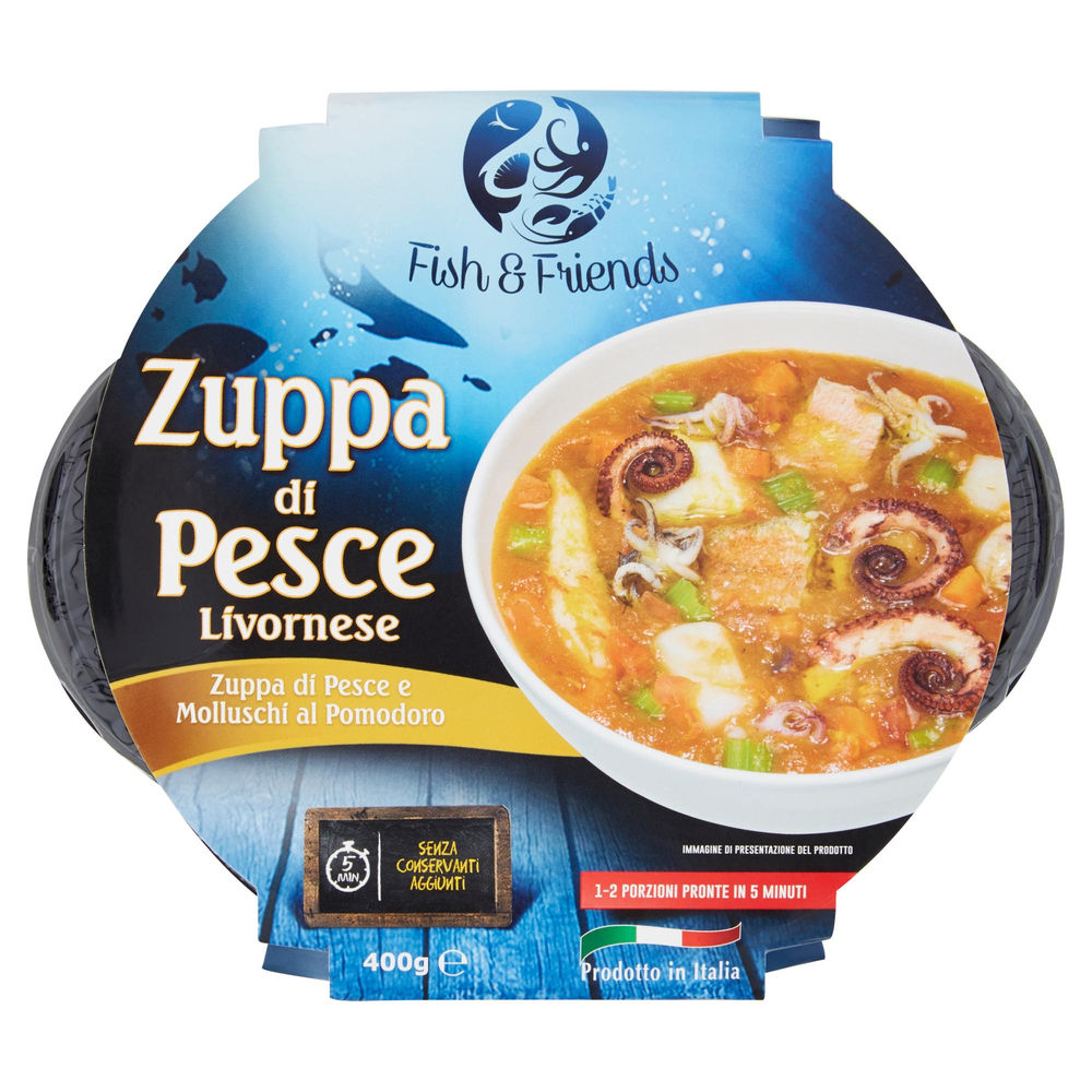 ZUPPA DI PESCE LIVORNESE FISH & FRIENDS PF 400 G VASCHETTA - 0