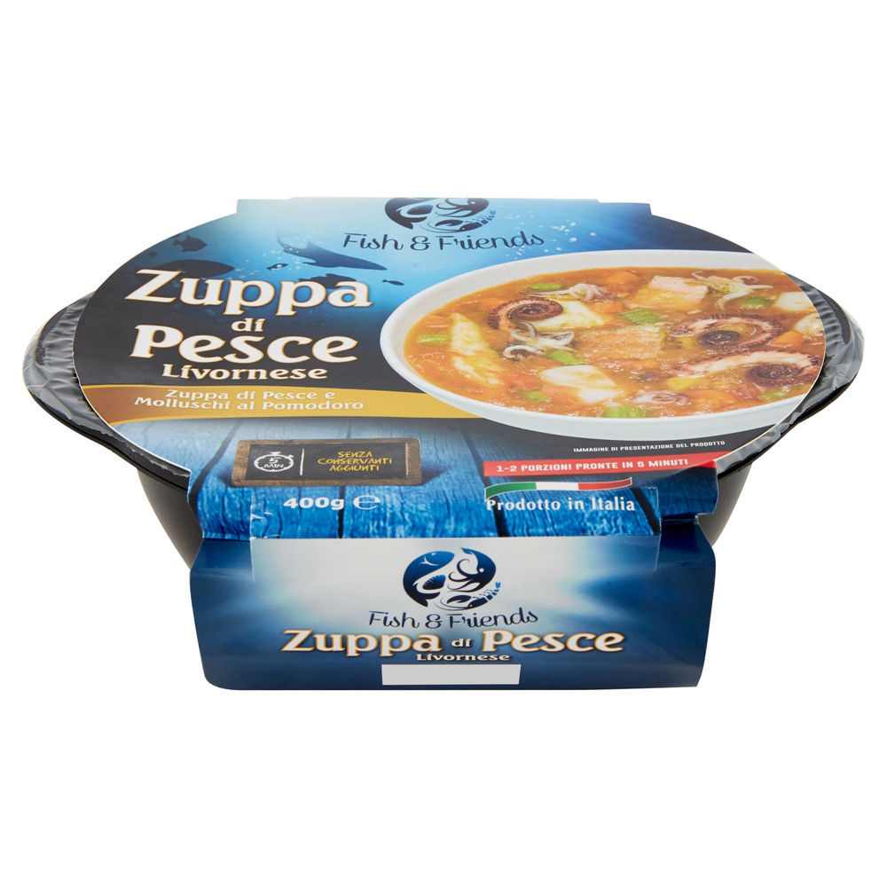 ZUPPA DI PESCE LIVORNESE FISH & FRIENDS PF 400 G VASCHETTA - 2