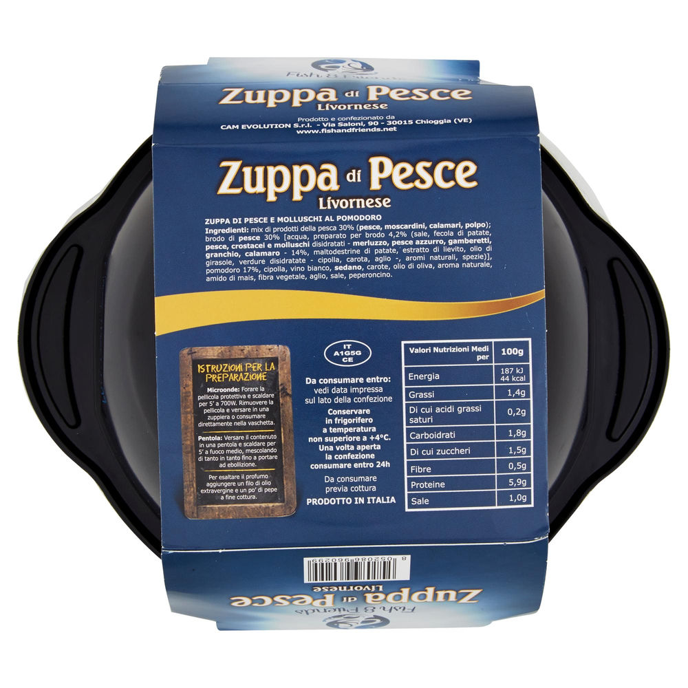 ZUPPA DI PESCE LIVORNESE FISH & FRIENDS PF 400 G VASCHETTA - 1