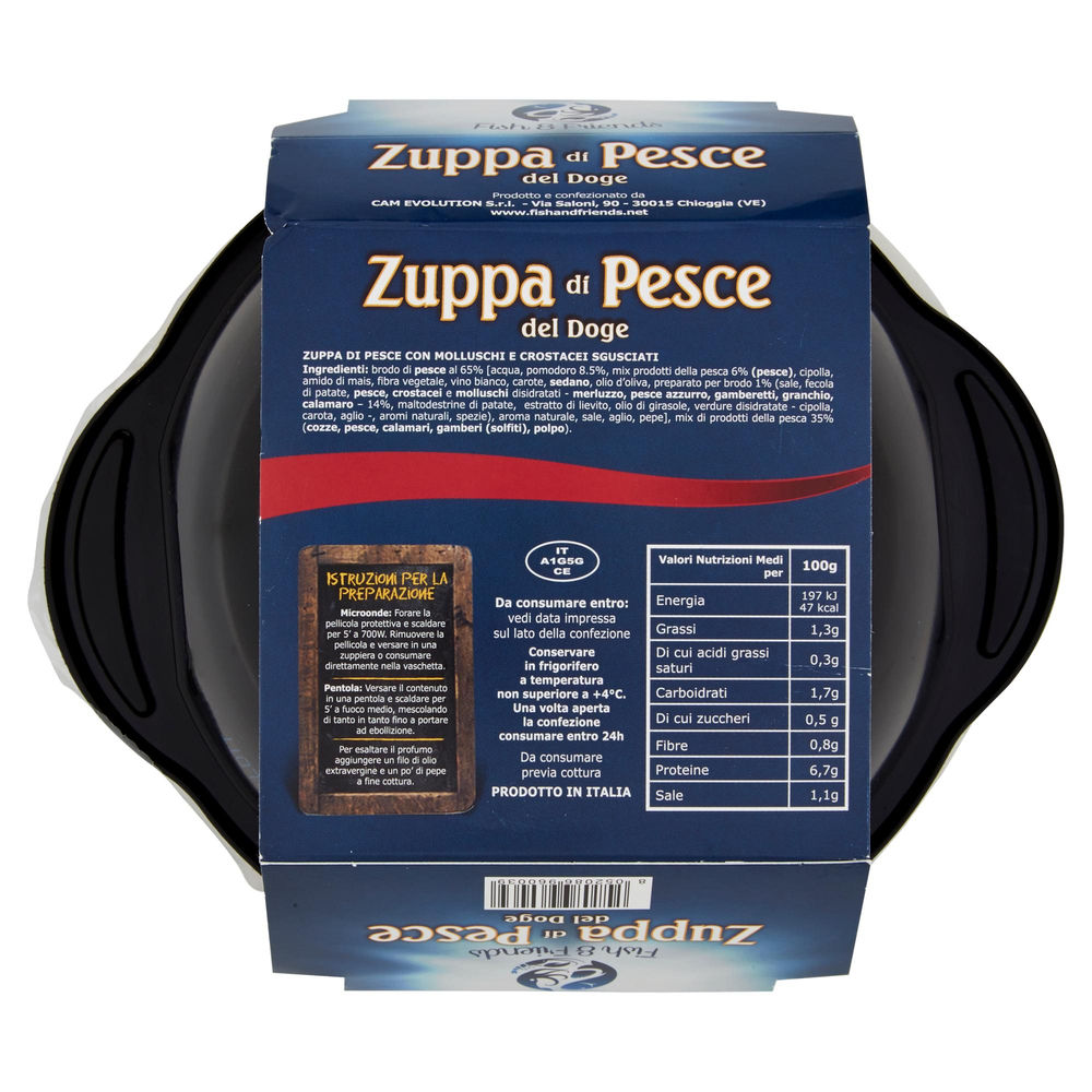 ZUPPA DI PESCE DEL DOGE FISH & FRIENDS PF 400 G VASCHETTA - 1