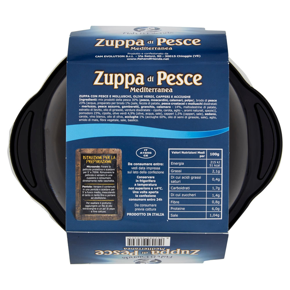 ZUPPA DI PESCE MEDITERRANEA FISH & FRIENDS PF 400 G VASCHETTA - 1