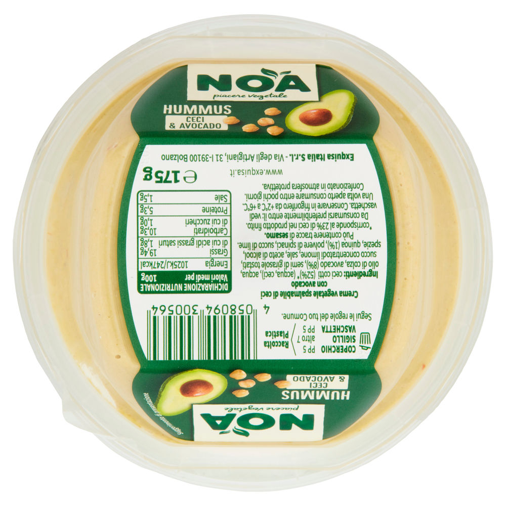 HUMMUS DI CECI & AVOCADO NOA G  175 - 1