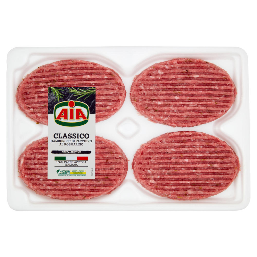 HAMBURGER DI TACCHINO CON ROSMARINO CF 400 G AIA - 0