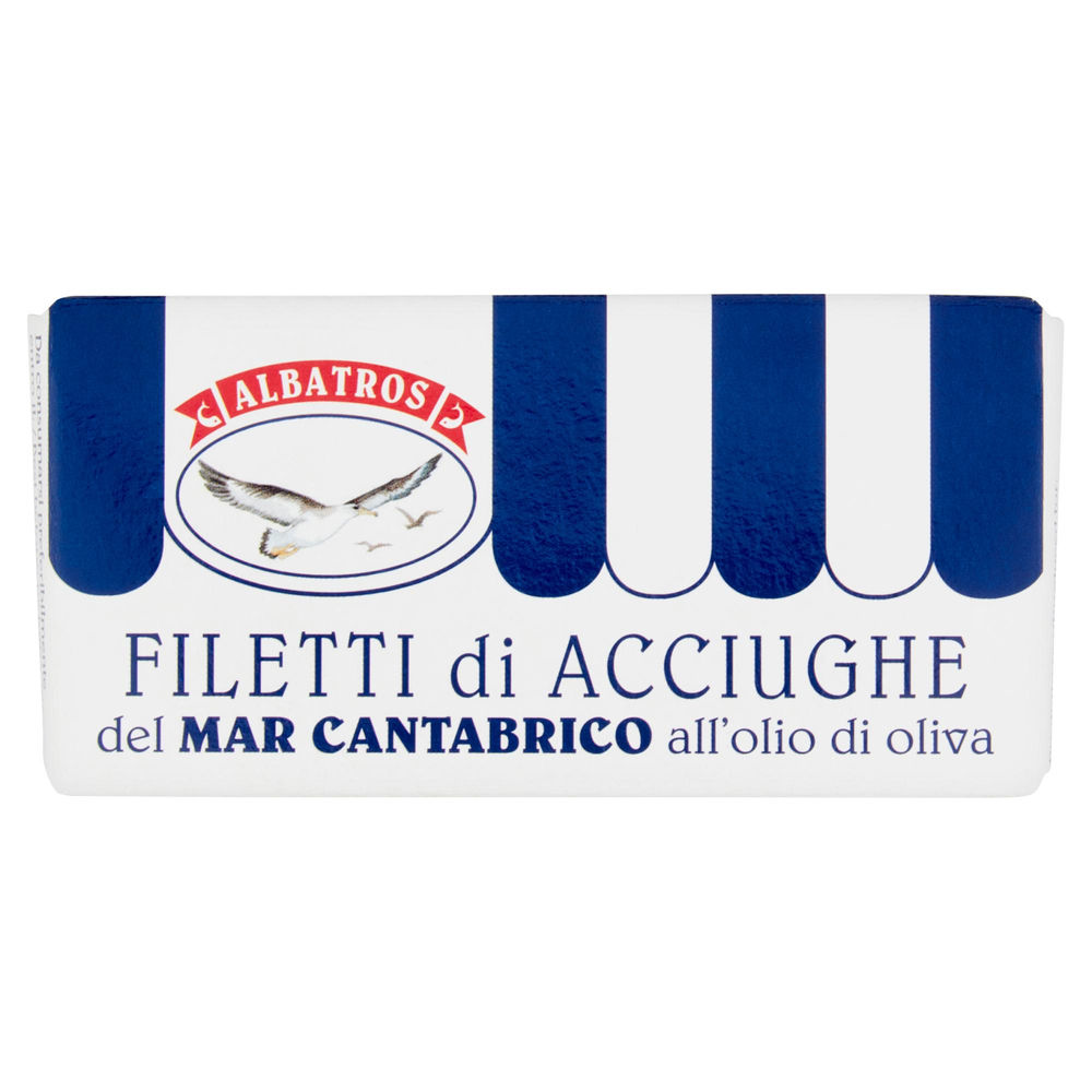 FILETTI DI ACCIUGHE IN OLIO DI OLIVA ALBATROS PF 48 G LATTA - 0