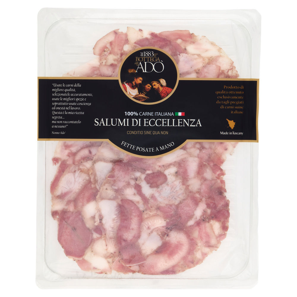 SOPPRESSATA A FETTE G 100 P.F. LA BOTTEGA DI ADO - 0