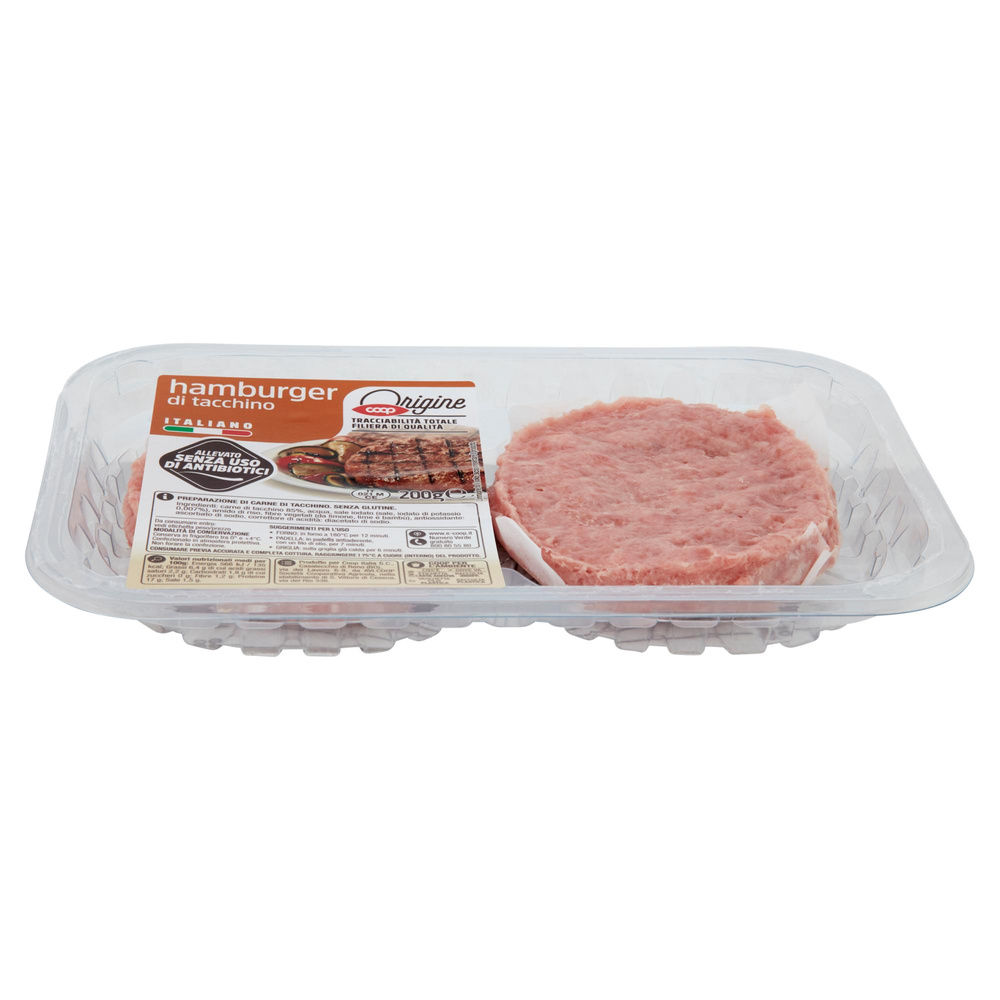 HAMBURGER DI TACCHINO SENZA USO DI ANTIBIOTICI CF 200 G ORIGINE - 4