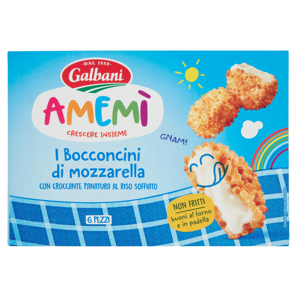 Bocconcini di mozzarella panata galbani amemì g 150