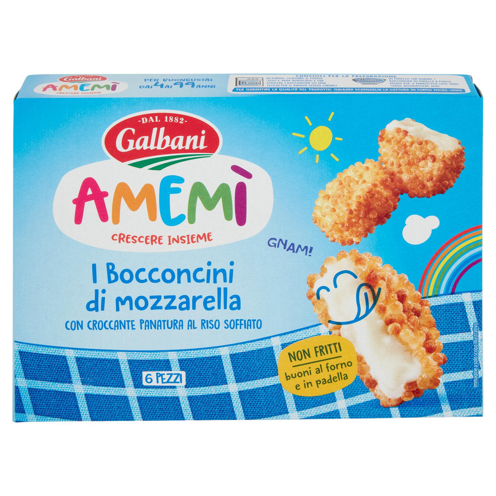 BOCCONCINI DI MOZZARELLA PANATA GALBANI AMEMÌ G 150 - 4