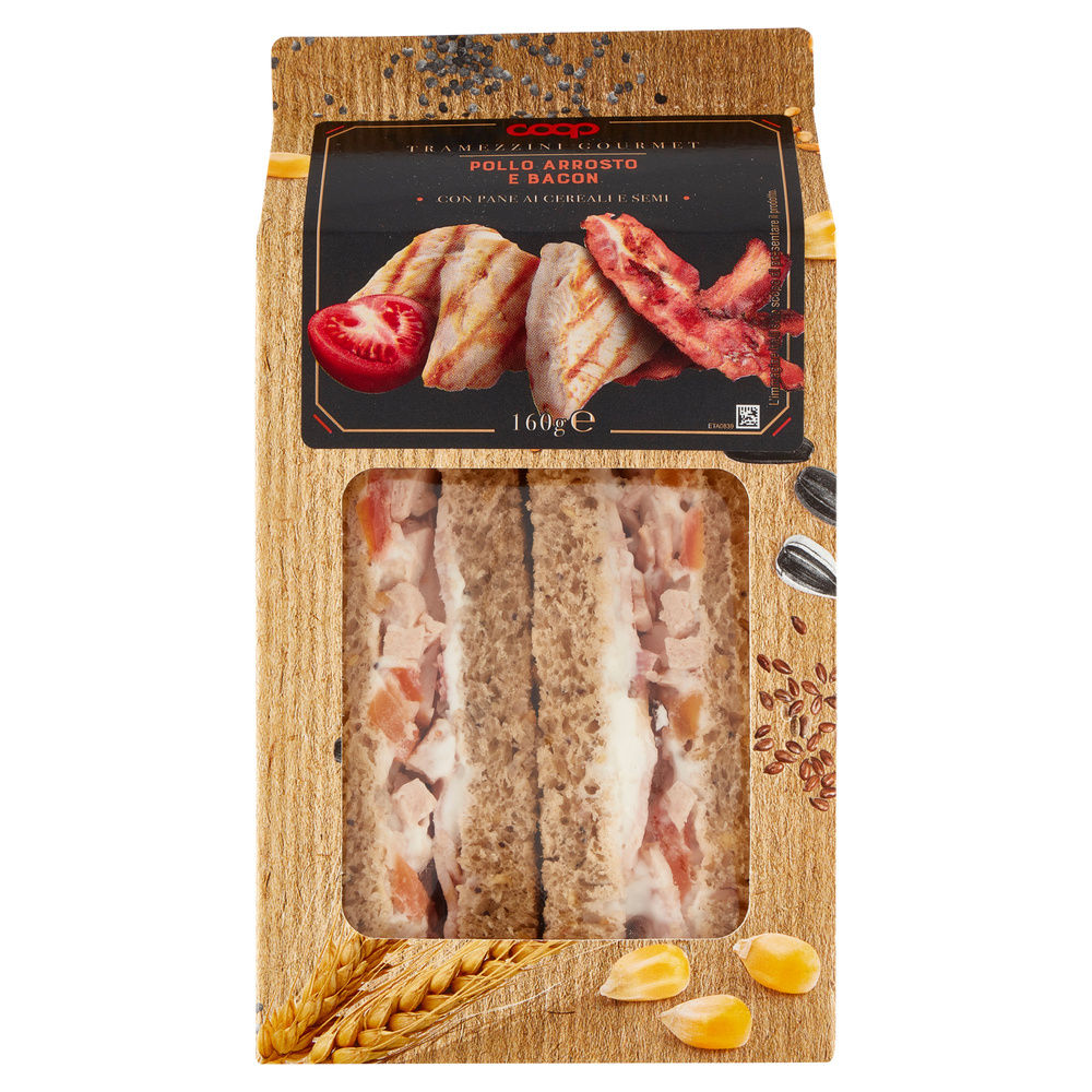 TRAMEZZINO GOURMET POLLO ARROSTO BACON E MAIONESE COOP G 160 - 5