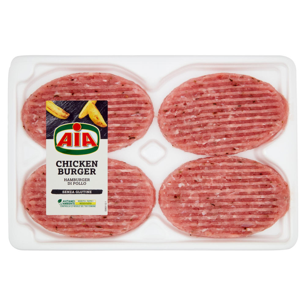 Hamburger di pollo cf 400 g aia