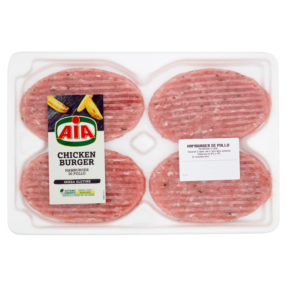 HAMBURGER DI POLLO CF 400 G AIA - 4