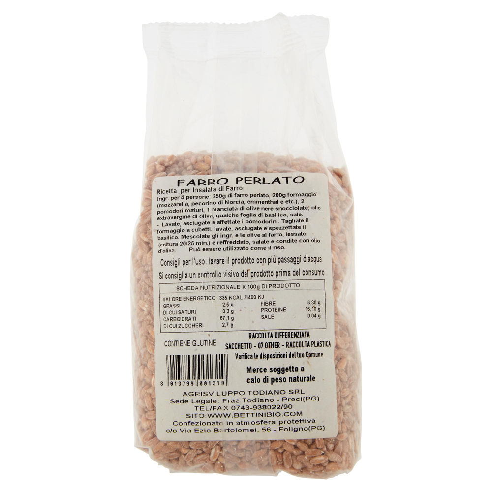 FARRO PERLATO BETTINI DALLA NATURA CON AMORE SH G 500 - 1