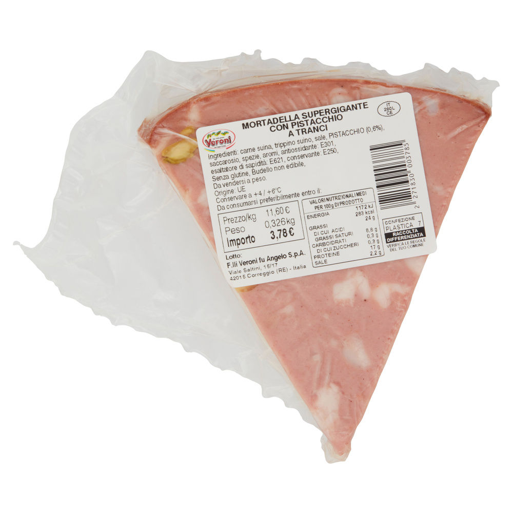 MORTADELLA ESSELUSSO C/PISTACCHIO SUPERGIGANTE VERONI G 350  CA - 5