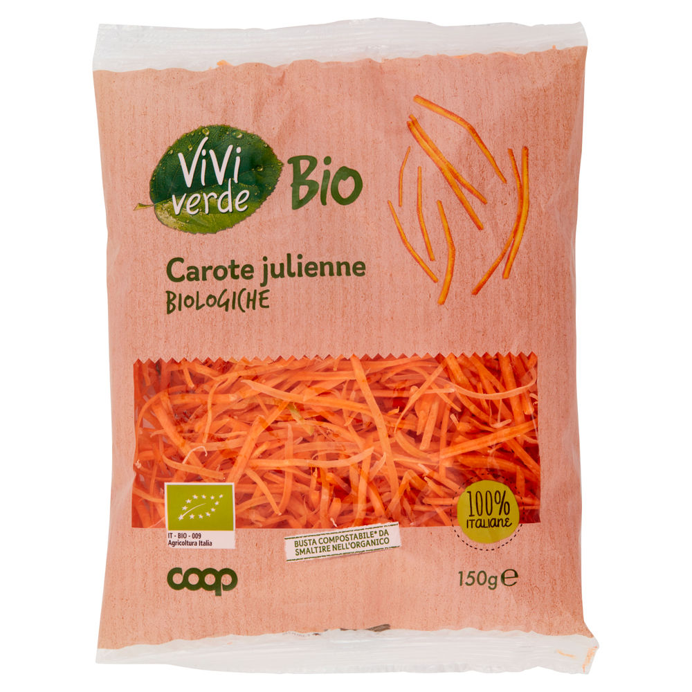 Carote julienne vivi verde bio coop bs g 150